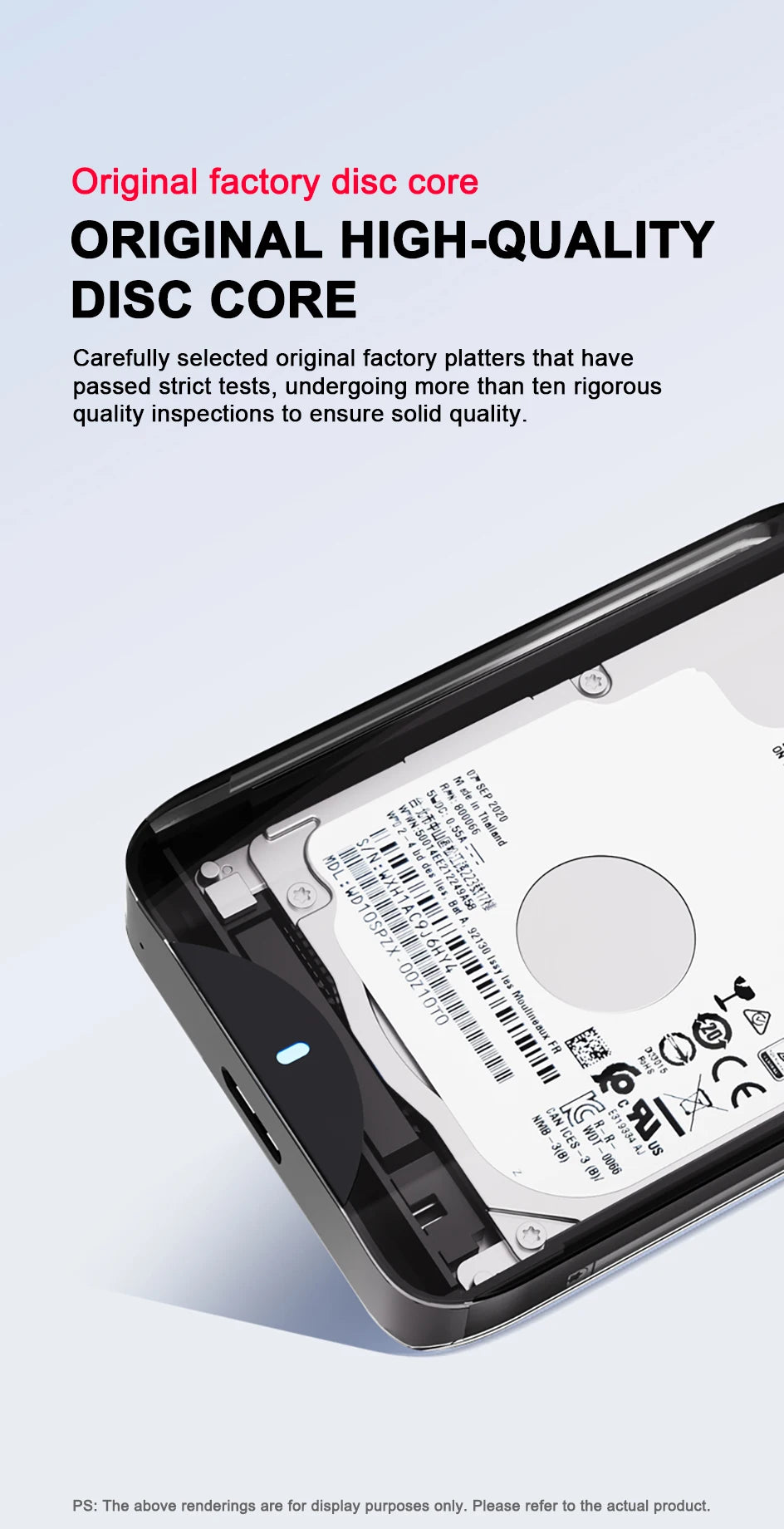 Kodak P230 Portable External Hard Drive 5Gbps 1T USB3.0 Lightweight 2.5-inch PHDD for PC Tablets PS5 XBOX Laptop Desktop