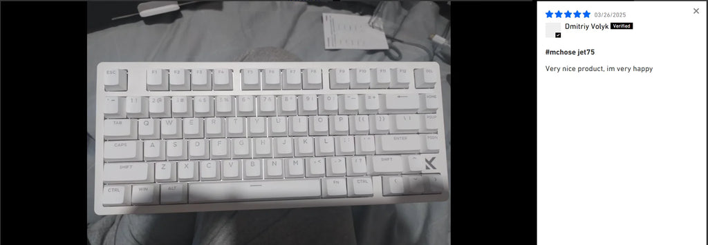 MCHOSE Jet75 Kailh Magnetic Switch 8kHz Polling Rate Magnetic Switch Gaming Keyboard Hall Effect Hot-Swappable Customized RGB