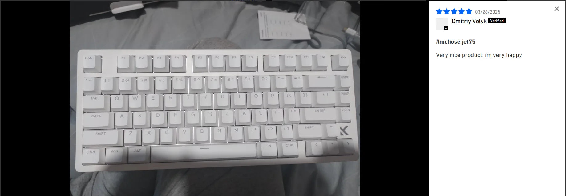 MCHOSE Jet75 Kailh Magnetic Switch 8kHz Polling Rate Magnetic Switch Gaming Keyboard Hall Effect Hot-Swappable Customized RGB