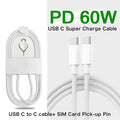 1/10/30Pcs Original 60W Type C Weaving Cable For Apple iPhone 16 15 14 13 17 Pro Max 17 Air USB-C Fast Charging 1M Phone Cables