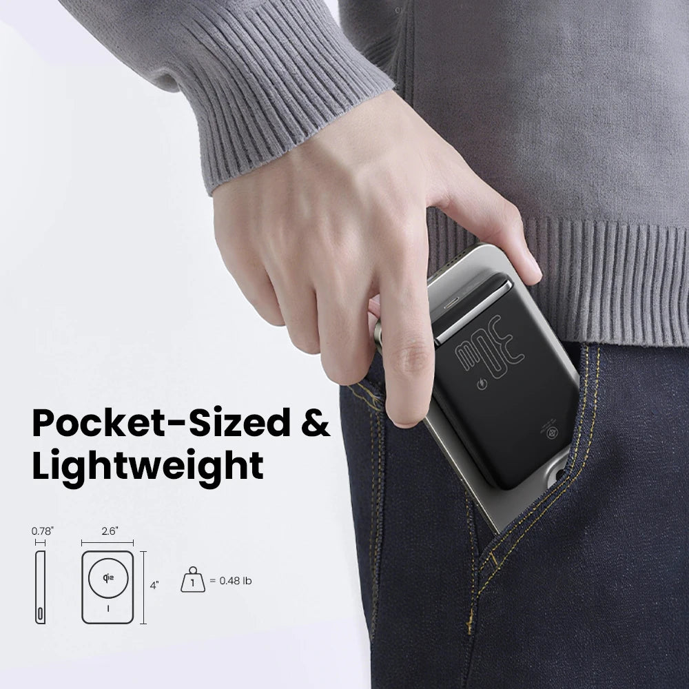 PISEN PD 30W Qi2 15W Wireless Magnetic Power Bank 10000mAh With Stand Fast Charging CCC Powerbank For MagSafe iPhone 17 16 15 14