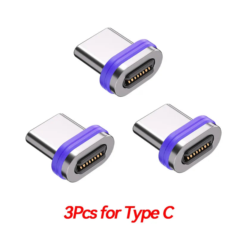240W 6 in 1 PD3.1 Magnetic Cable Micro USB C to Type C Cable 6A Fast Charging for Macbook iPad iPhone 17 16 Samsung Xiaomi