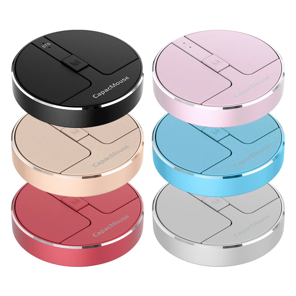 Wireless Mouse 3 Mode Bluetooth5.2/2.4G/USB Mini Capacitive Mice Ultra Thin Wireless Computer Mouse Adjustable DPI for PC Laptop