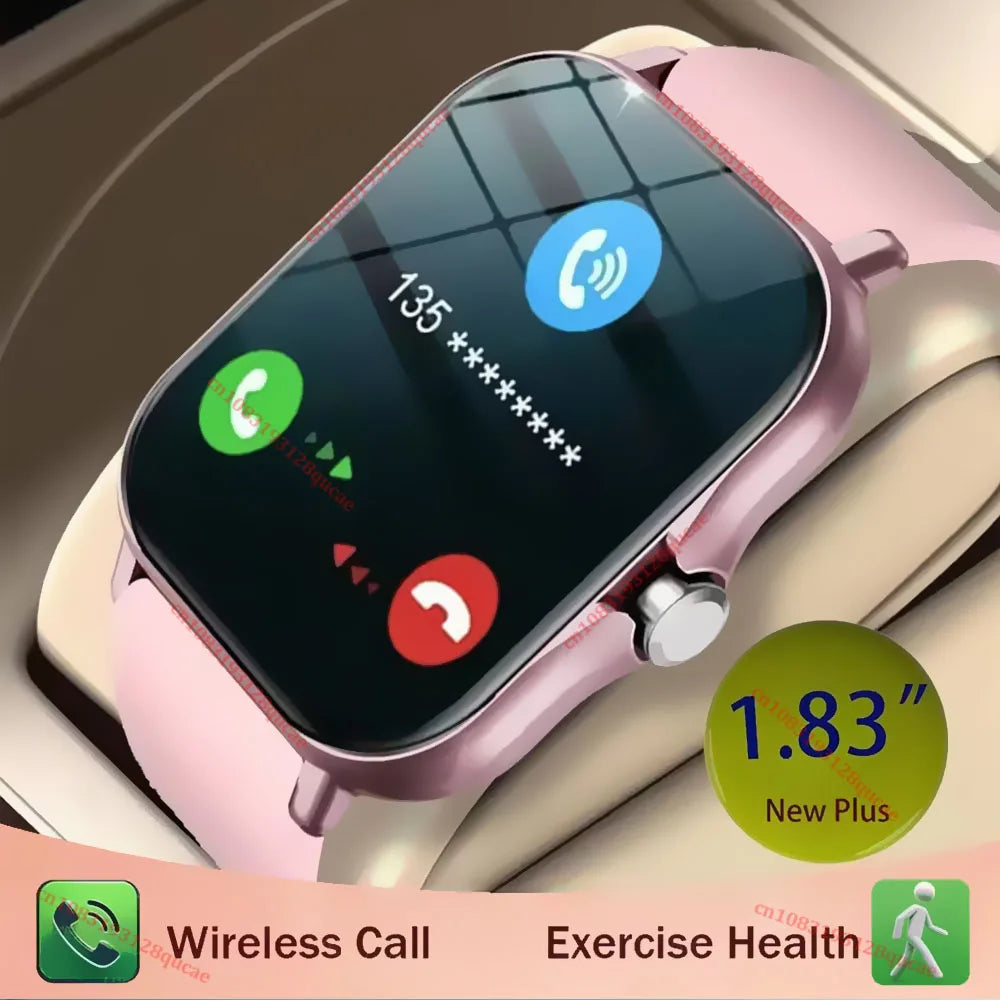 1.83'' Sports Smart Watch Fitness Clock Health Monitor Waterproof Smartwatch Wireless Call Watches For Men Women Android Ios New
