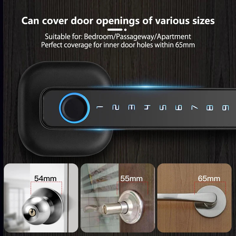 CDOK 2025 New M6 Tuya Bluetooth smart lock, door lock, fingerprint lock, password lock, multiple unlocking methods