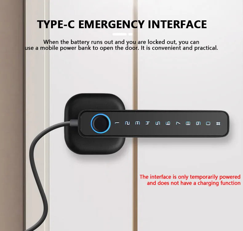 CDOK 2025 New M6 Tuya Bluetooth smart lock, door lock, fingerprint lock, password lock, multiple unlocking methods