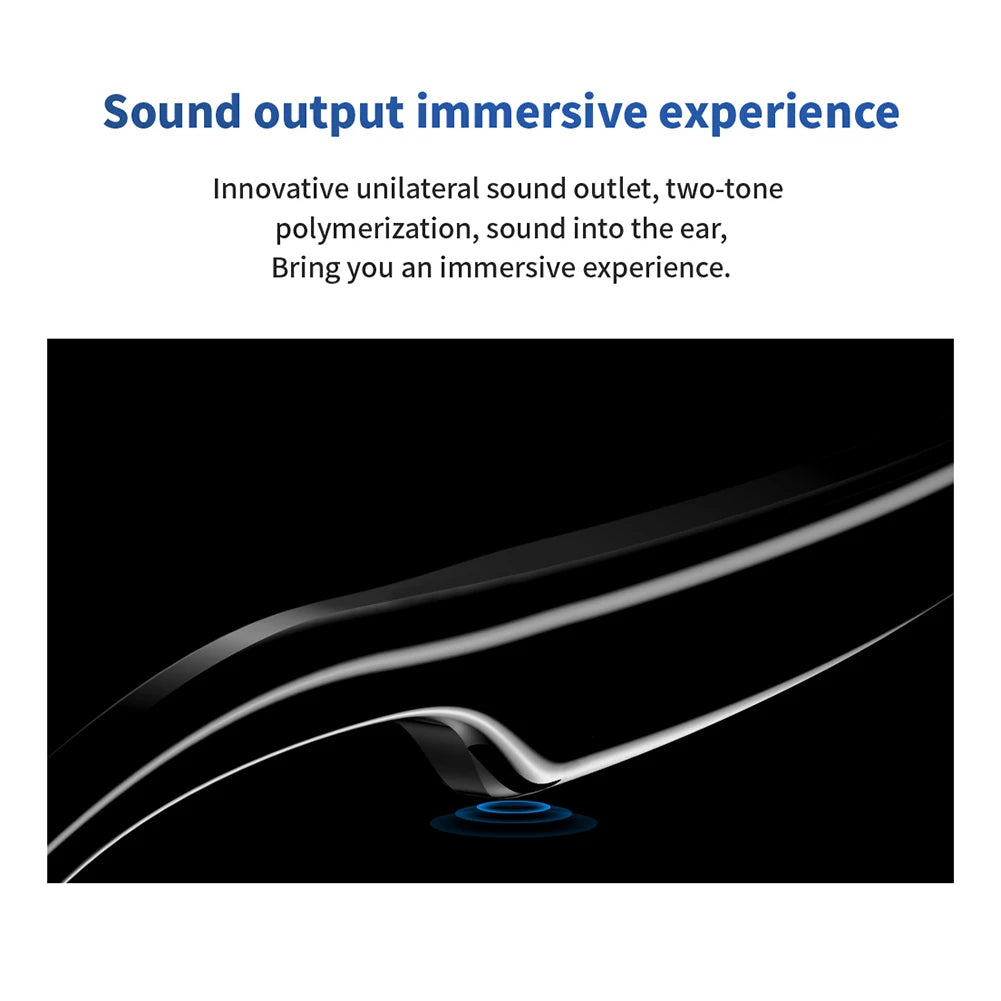 Outdoor Smart BT Glasses AI Voice Assistant Glasses Open Ear Sound Mic and Speakers Sport Glasses Touch Control Sunglasses