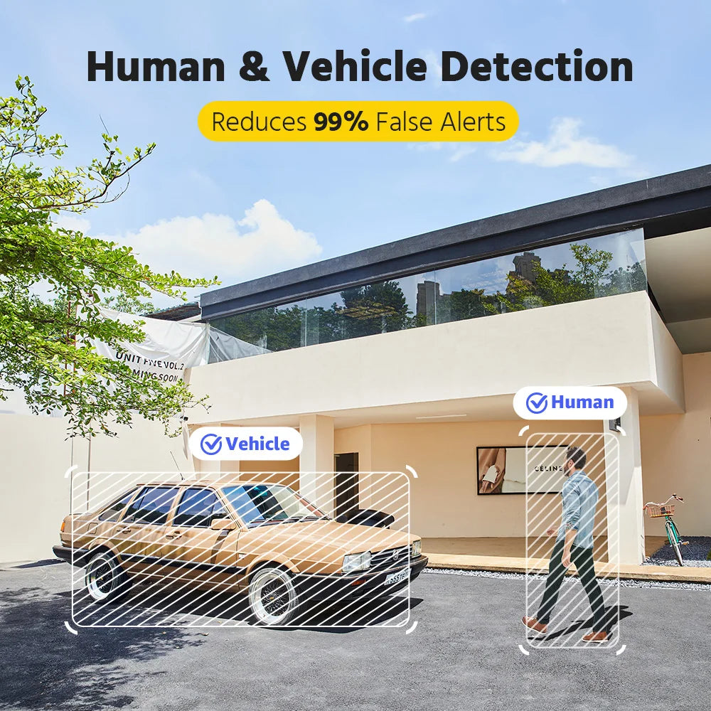 ANNKE 3K IR Network Security IP Camera Two-Way Audio Support flashing/ Audio alarm Smart Dual-Light Waterproof POE Camera 2.8 mm
