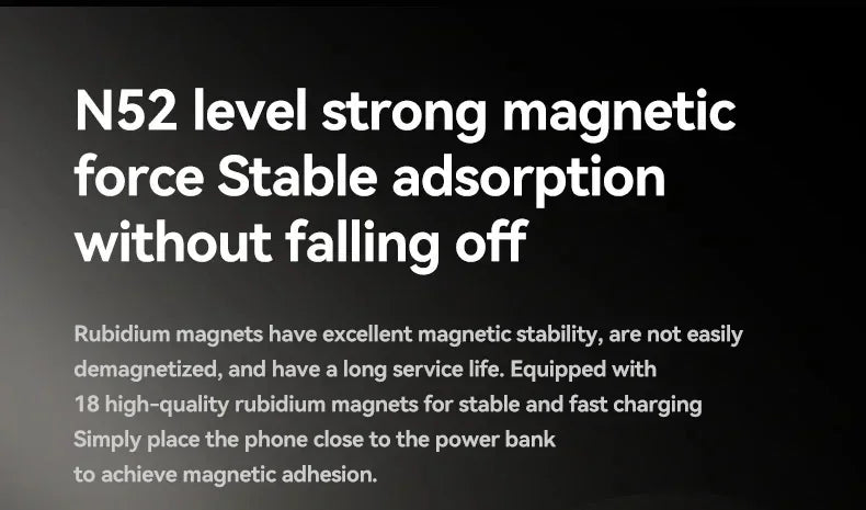 VIVO Ultra-thin Wireless Power Bank Magnetic Large Capacity Portable Fast Charging Spare Battery For iPhone Samsung For Magsafe