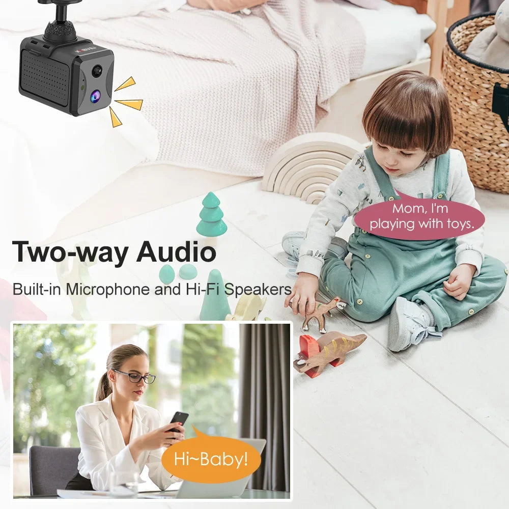 LS VISION 5MP Mini 4G Security Camera SIM Card Wireless Wifi Camera 3800mAh Camcorder PIR Human Detectioon Video Recorder Ubox