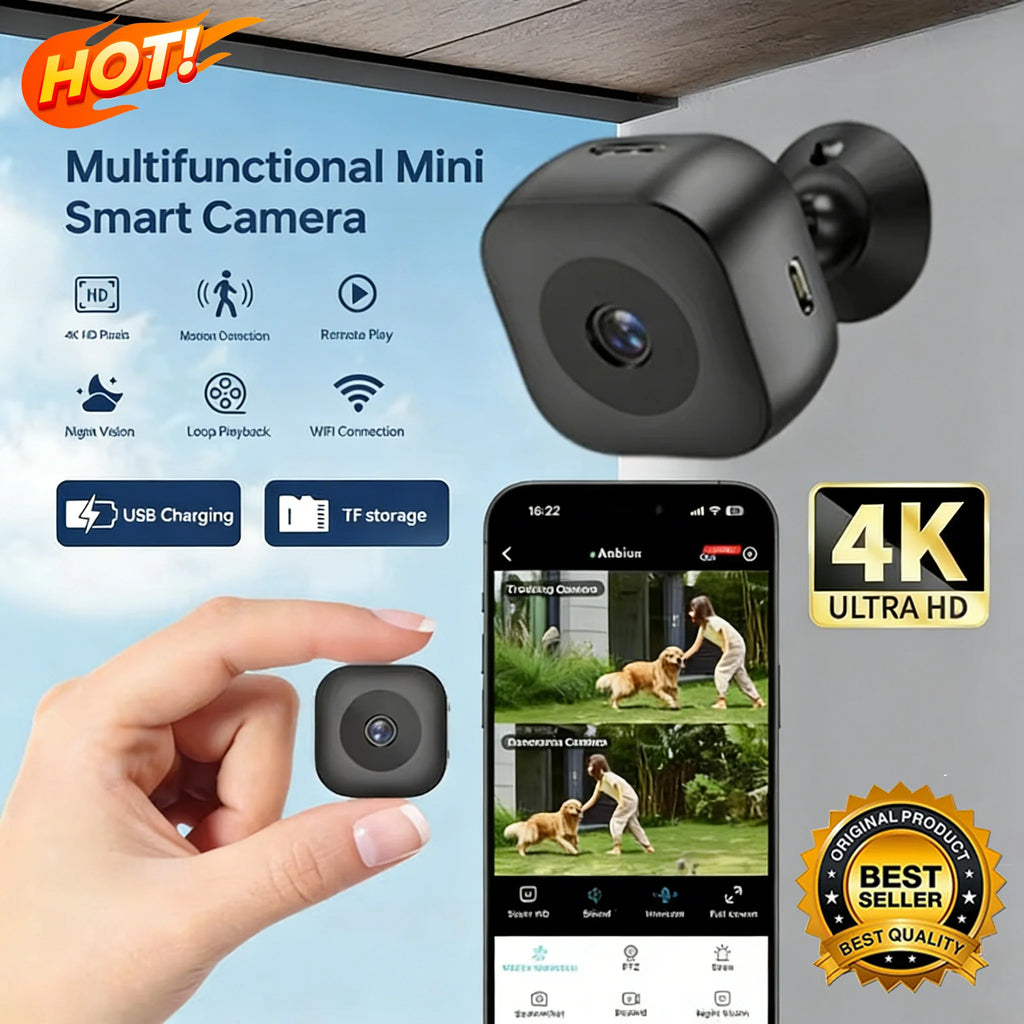New 4K Security Camera Mini Full Color Night Vision HD WiFi Monitor Waterproof Motion Detect Surveillance mini Camera 2026