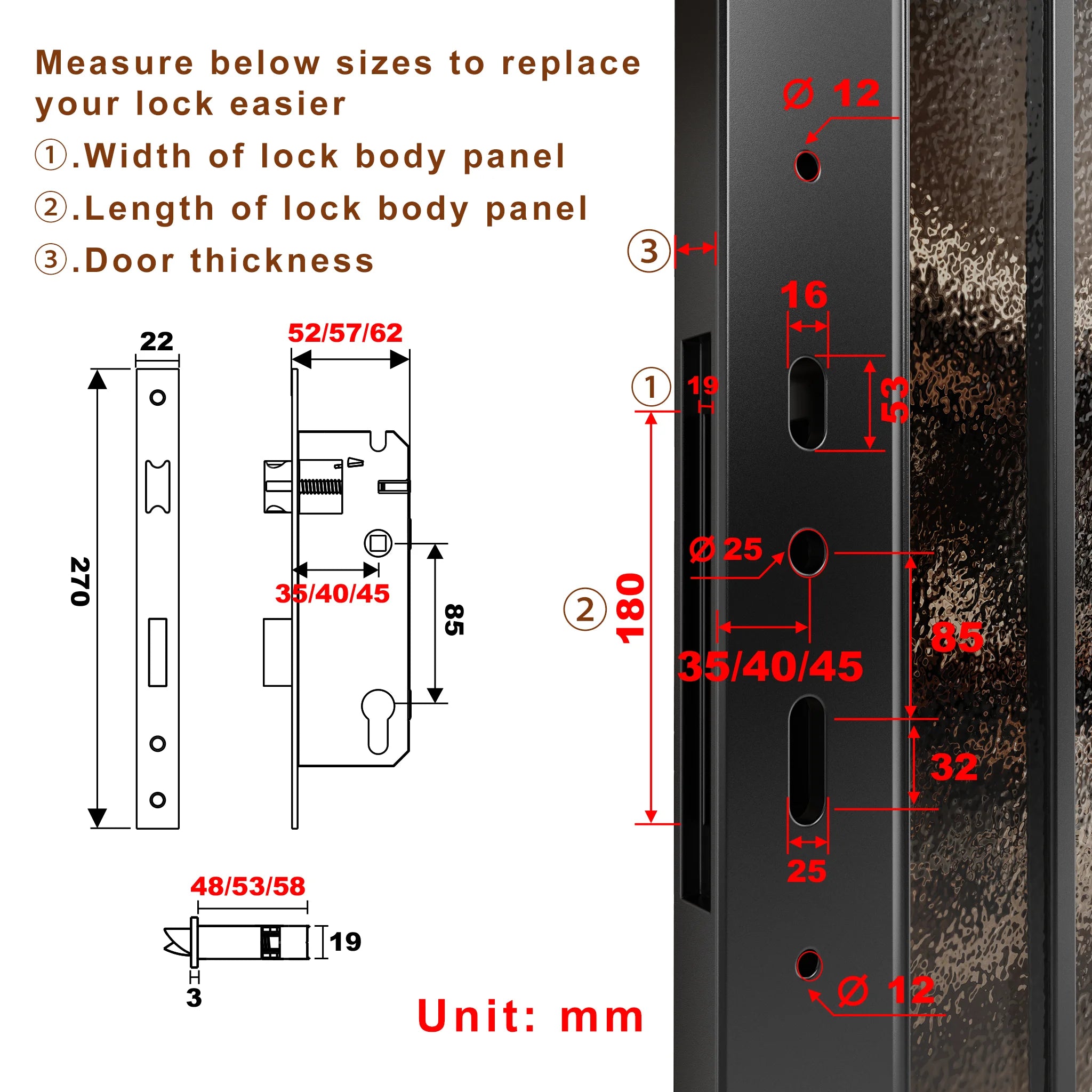 WINFREE 3D Face Recognition Smart Door Lock Slim Door Smart Lock Fingerprint Passcode Card Tuya APP Control Digital Lock Waterproof and Rechargeable Battery Intelligent Lock for Front Door and Gate