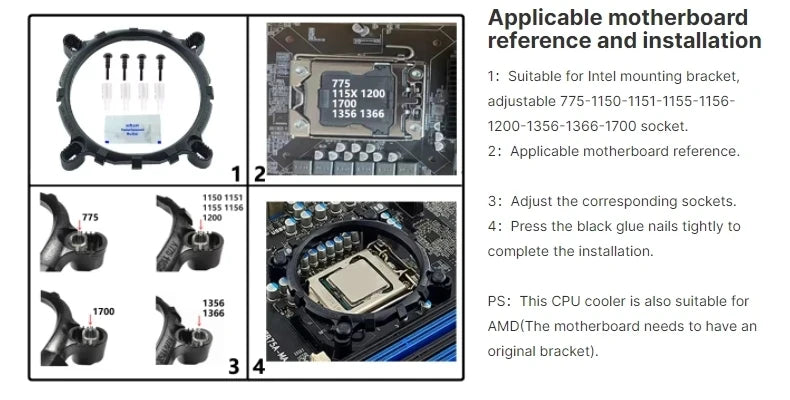 Zero-Distance Direct Touch Cooler Compatible i5 i7 AM3 AMD x79 x99 LGA2011-3 115x 1700 18xx Twin Towers 6 Heat Pipe Cpu Fan 90mm