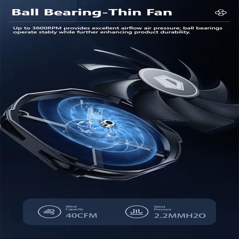 ID-COOLING IS-30i 4 Heat Pipes CPU Cooler 4Pin PWM 3600RPM Fan for Intel LGA1700/1200/115X & ITX Small Case