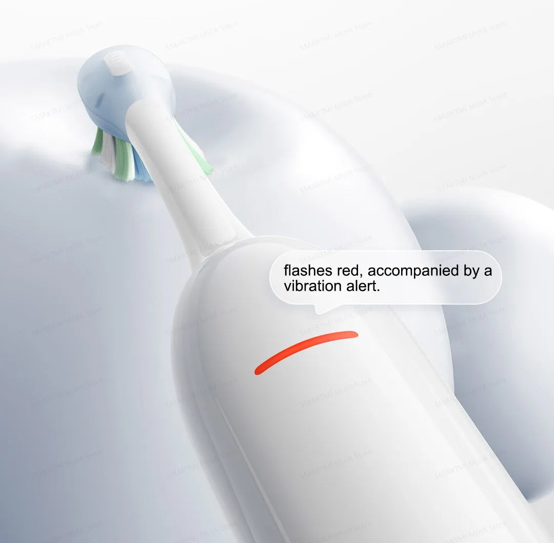 MIJIA Smart Servo-Oscillation Electric Toothbrush Pro,IPX8 Waterproof & Travel Lock,180-day long battery life,App Control