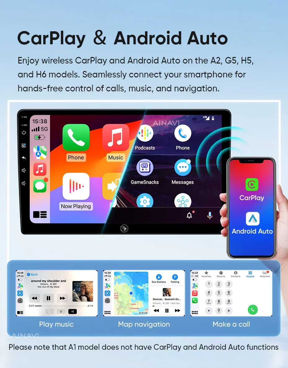 Ainavi Car Multimedia Player For Mazda 6 GJ Atenza 2013 2014 2015 Touring Sport GT wireless Carplay Android Auto 4G Wifi 2din
