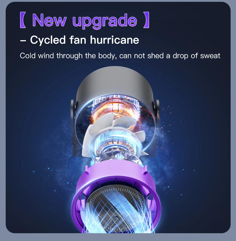 TINSOL New Desktop Electric Fan Air Circulator, Wireless Portable Home Silent Ventilator Suitable for Desktop Wall and Ceiling