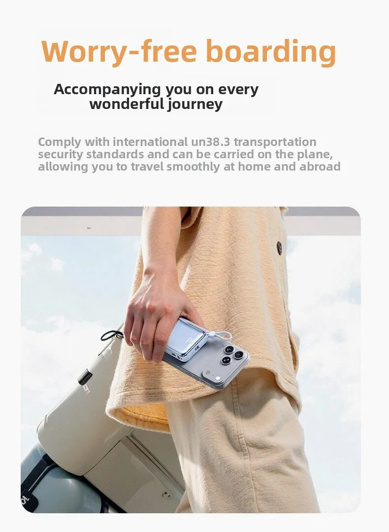 Taepiaai PD20W PowerBank Magnetic 20000mAh Portable Wireless Fast Charging PowerBank for Magsafe for IPhone Huawei Samsung Watch