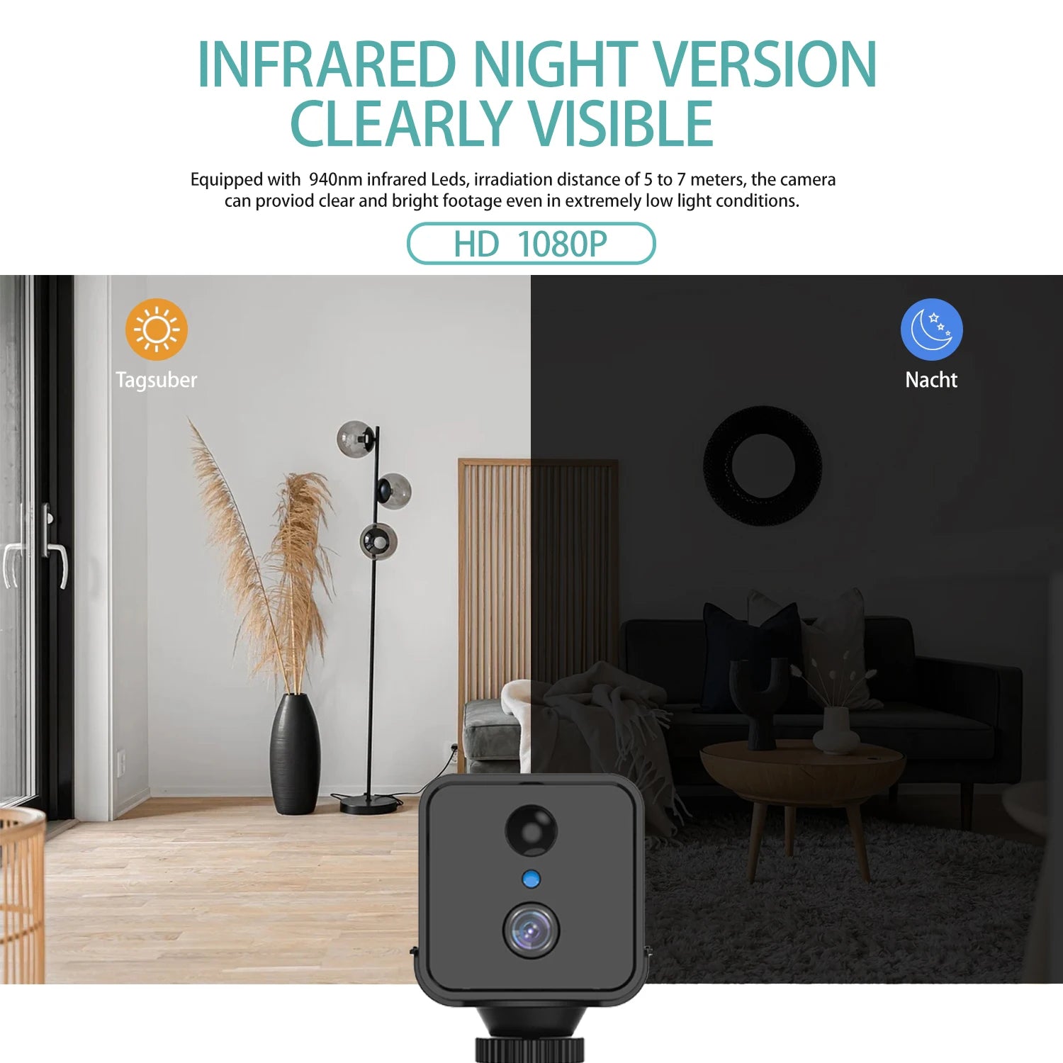Mini 4G SIM/ WIFI Indoor Security Built-in Battery Power Wide Angle Humanoid Detection CCTV Home Surveillance Network IP Camera