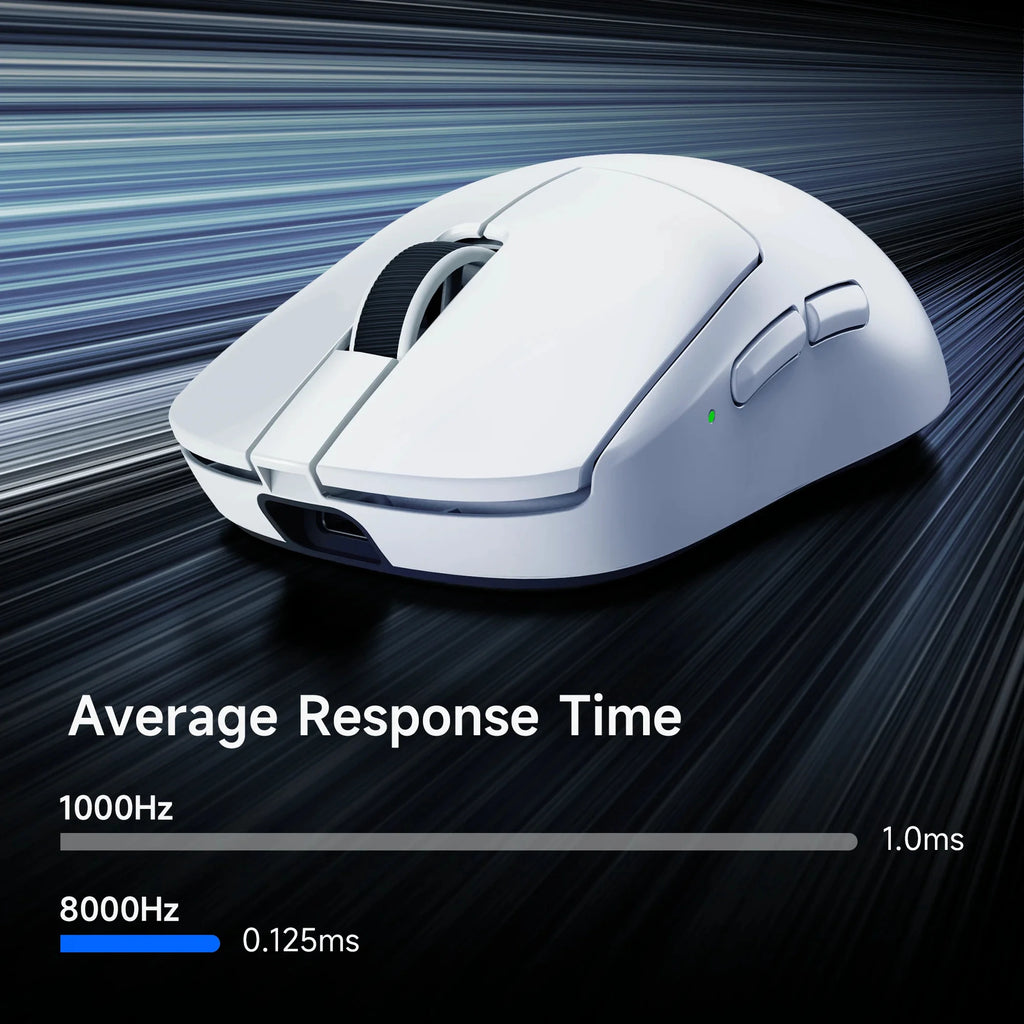 MCHOSE A7 V2 Lightweight Wireless Gaming Mouse Dual 8,000Hz Polling Rate PAW3950 TI Gaming Esports Office Mouse