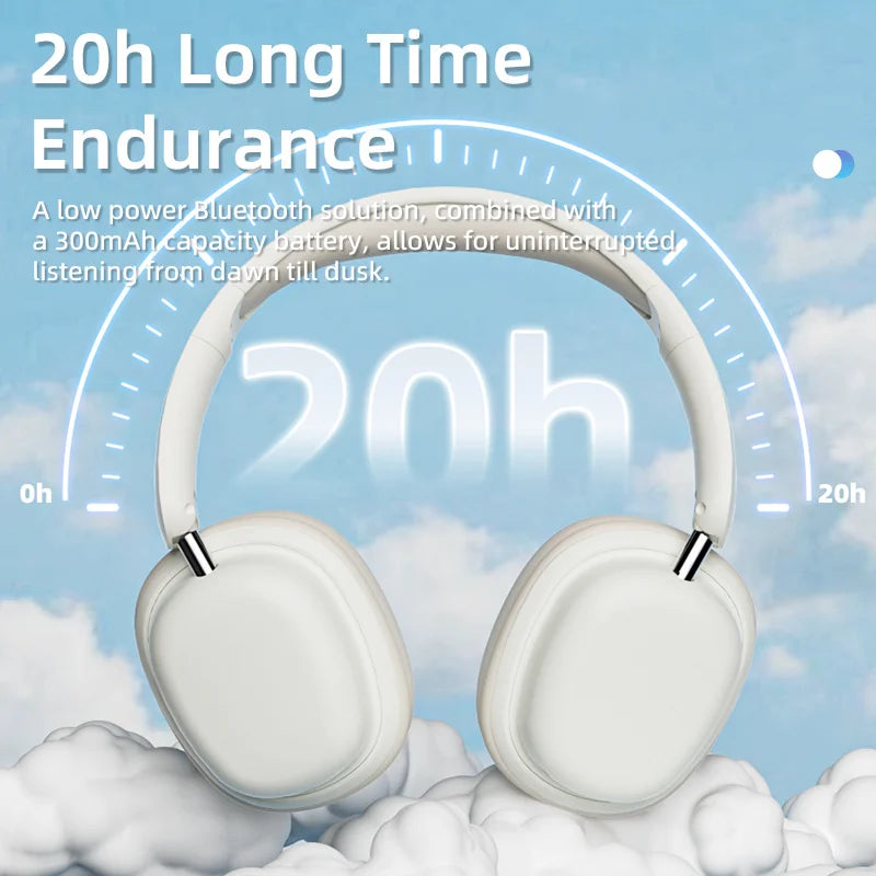 SY-T1 Foldable Wireless Headphones Lightweight Bluetooth 5.3 Earphone Pluggable Mic Stereo Music Game Headset For Friend Gifts