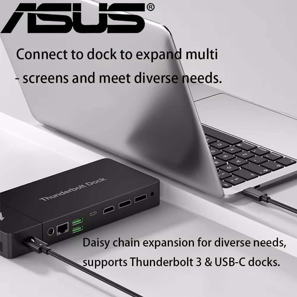 ASUS PD240W Fast Charging Thunderbolt 5 USB Type C Cable 80Gbps Data Transfer 16K/8K Video  for iPhone 16 17 Macbook Pro