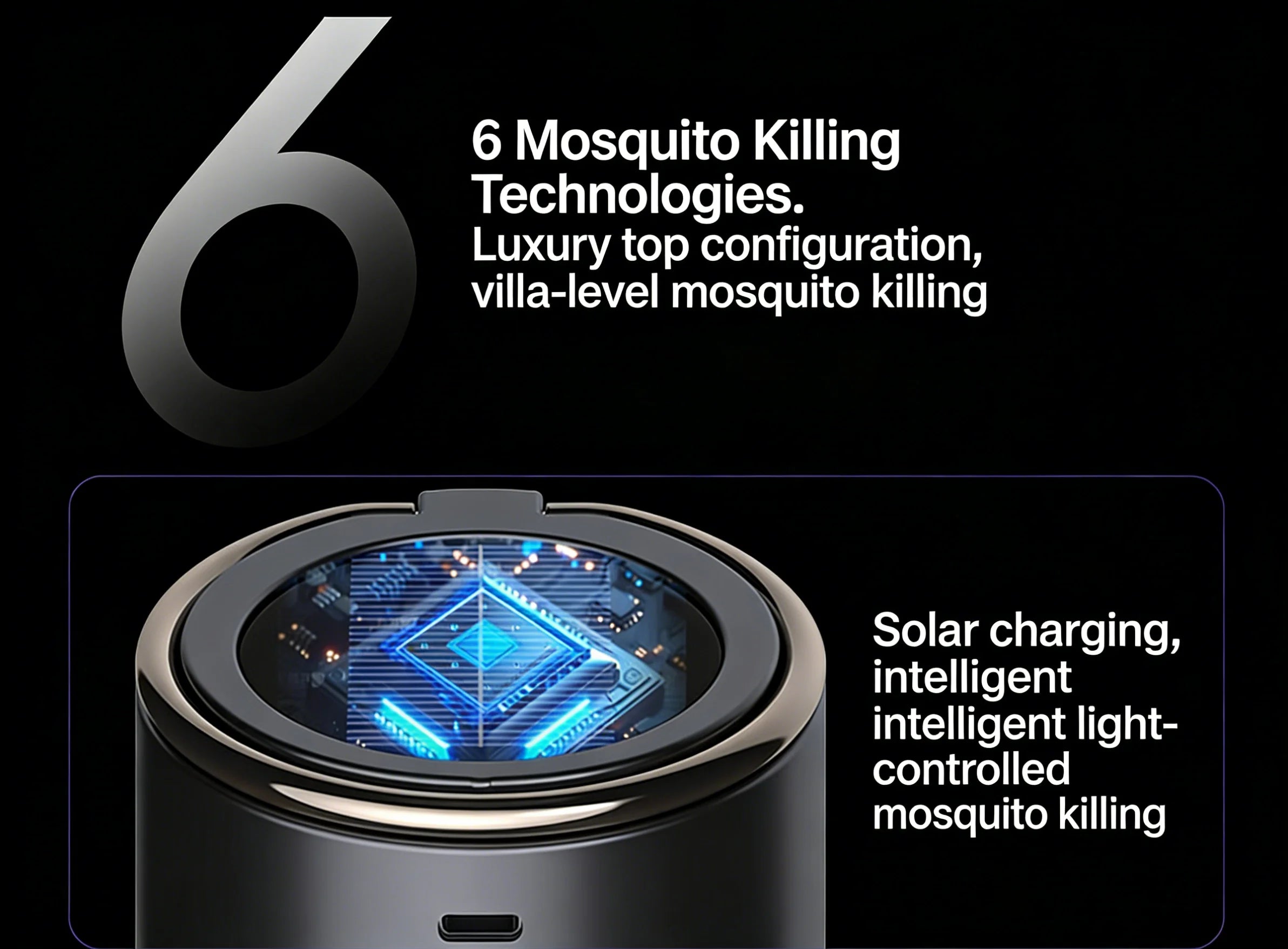 Outdoor Solar Energy Mosquito Killer Camping lamp Upgrade Household Mosquito Repellent USB Rechargeable Portable Insect Killer