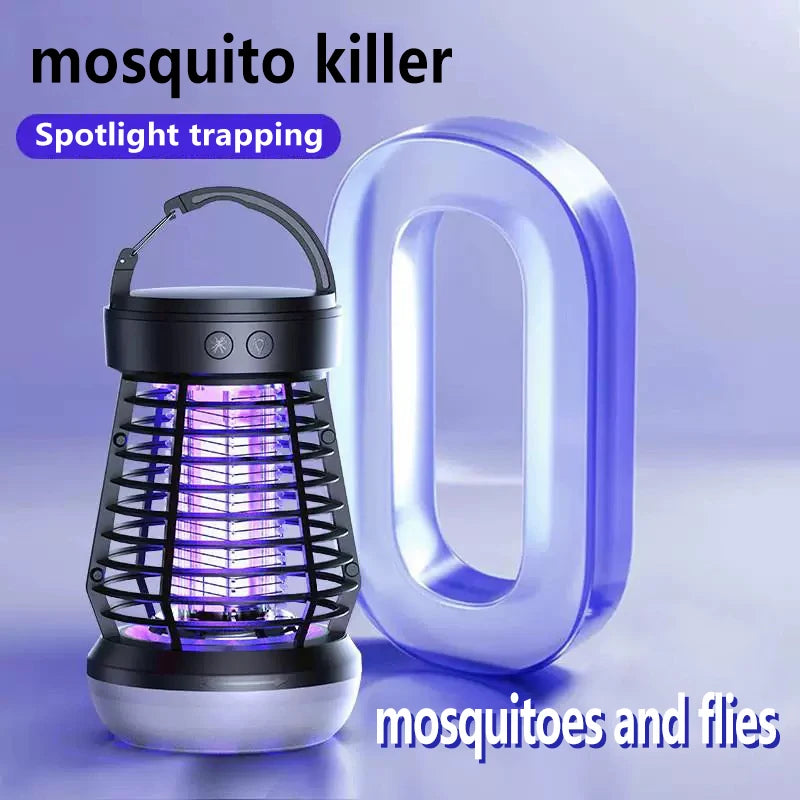 Indoor mosquito killer lamp 2000V, dual-use for outdoor and indoor, with rechargeable insect and fly catcher