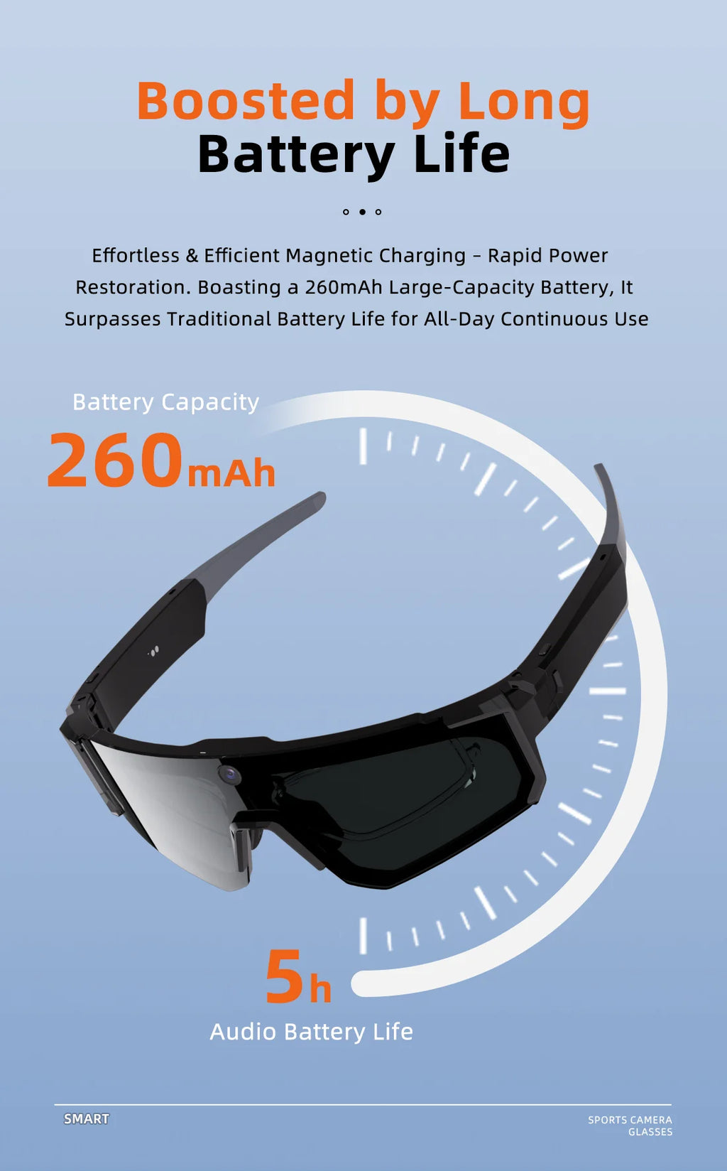 New AI smart shooting&recording glasses with 800W camera, HD anti-shake bicycle riding shooting artifact, windproof goggles 2026