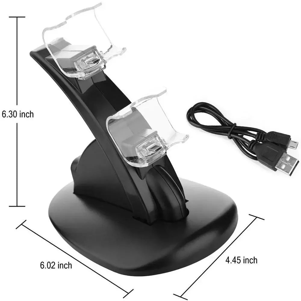 For PS4 Controller Charger Dual Charging Dock Fast Charging Station Charger Stand For PlayStation4/PS4 Pro/PS4 Slim Accessories