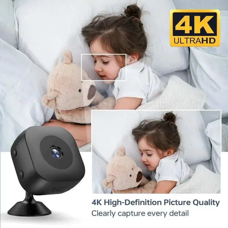 New 4K Security Camera Mini Full Color Night Vision HD WiFi Monitor Waterproof Motion Detect Surveillance mini Camera 2026