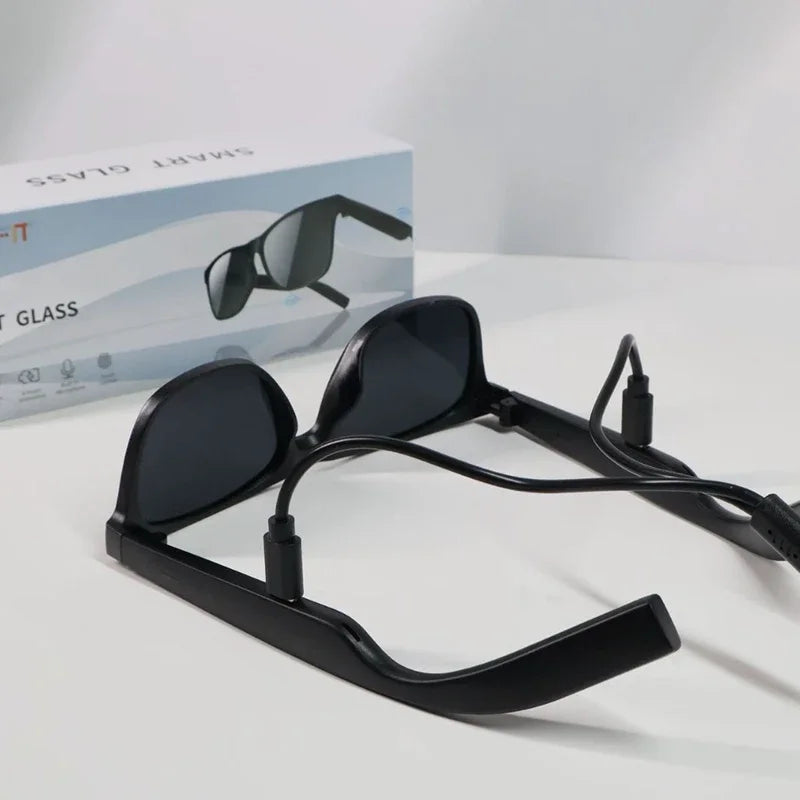 Lenovo AI Smart Glasses 8K Remote Control Touch Photo Camera Recording Voice Assistant Translator Wireless Bluetooth Sunglasses