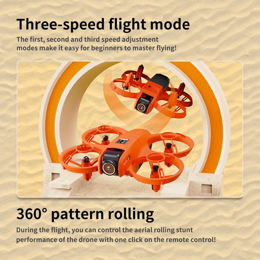 2026 Mini Quadcopter Screen Aerial Photography High-Definition Dual-Camera Foldable 3D Flip App Control Drone Optical Flow