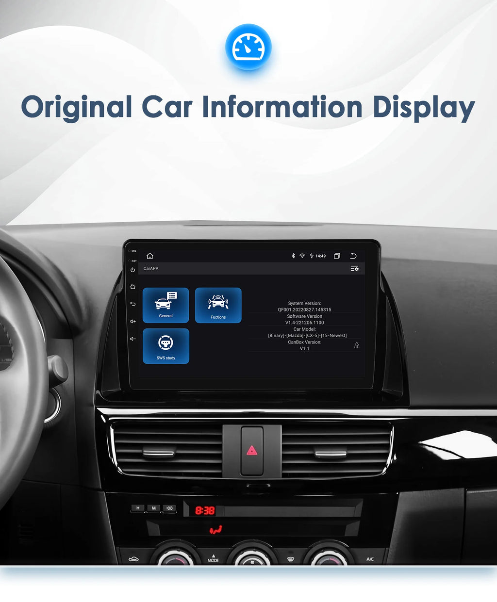 Android 13 For Mazda CX5 CX-5 2012-2015 Car radio multimedia player GPS navi Stereo 4G 8Core Autoradio 2din Touch screen Audio