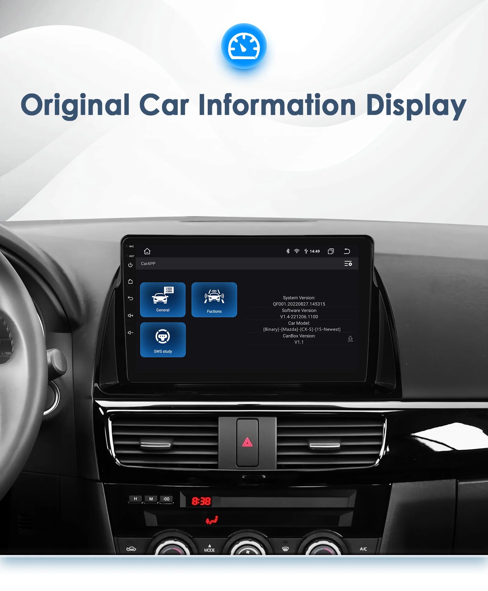 Android 13 For Mazda CX5 CX-5 2012-2015 Car radio multimedia player GPS navi Stereo 4G 8Core Autoradio 2din Touch screen Audio