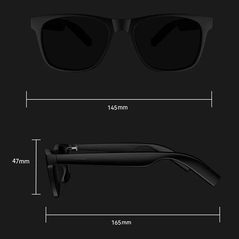 Lenovo AI Smart Glasses 8K Remote Control Touch Photo Camera Recording Voice Assistant Translator Wireless Bluetooth Sunglasses