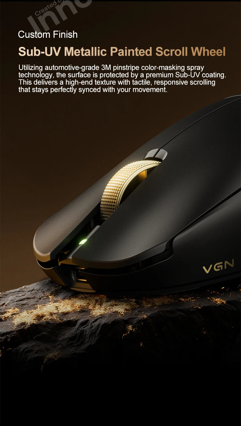 VGN Dragonfly F2 Pro Max Ultra F2 Master Wireless Gaming Mouse PAW3395 PAW3950 8K Superlight Tri-Mode Esports FPS Mice Bluetooth