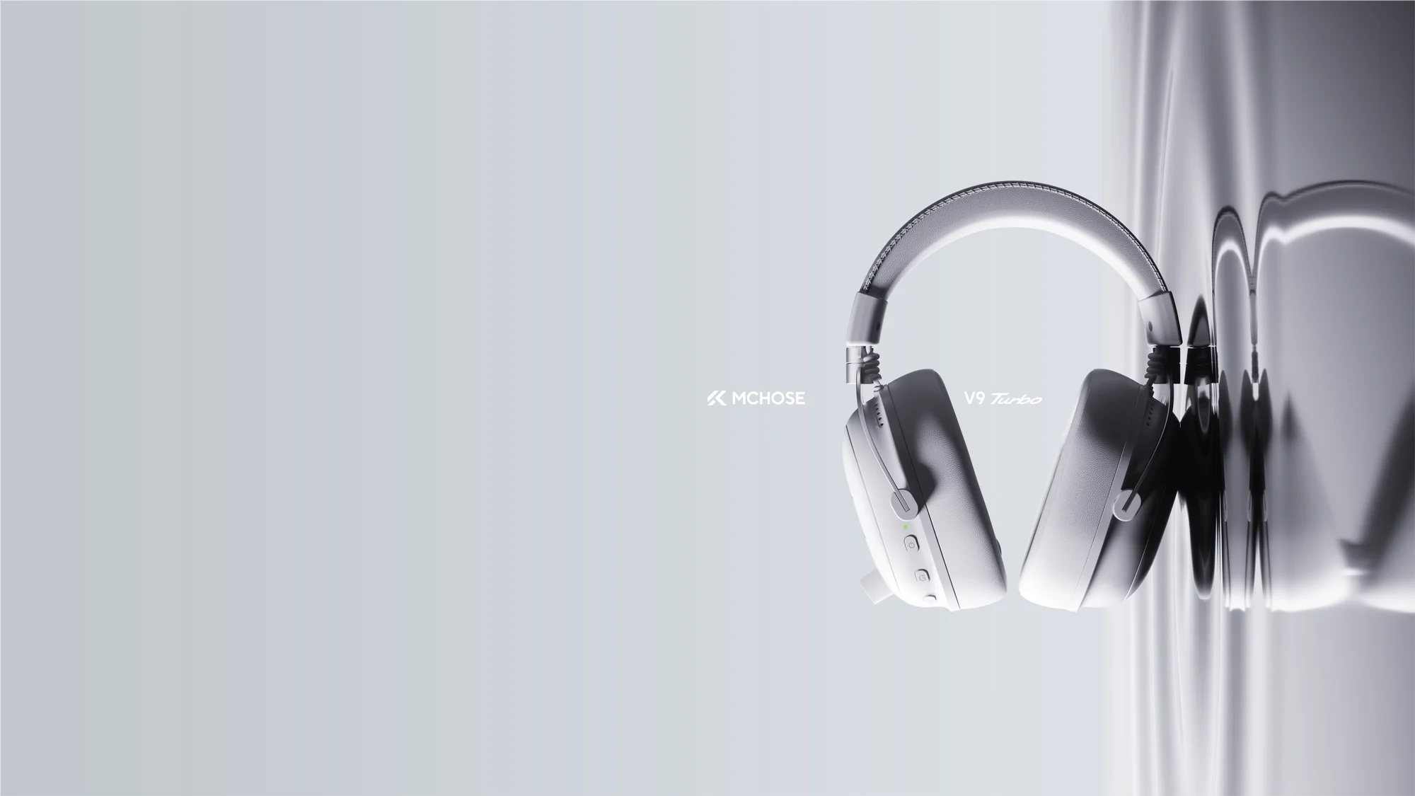 MCHOSE V9 Turbo + Wireless Gaming Headset 60mm 7.1 Surround Sound Professional Esports Headphones With RGB Charging Base