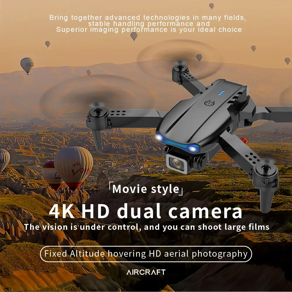 E99 K3 Pro HD 4k Drone Camera High Hold Mode Foldable Mini RC WIFI Aerial Photography Quadcopter Toys Helicopter