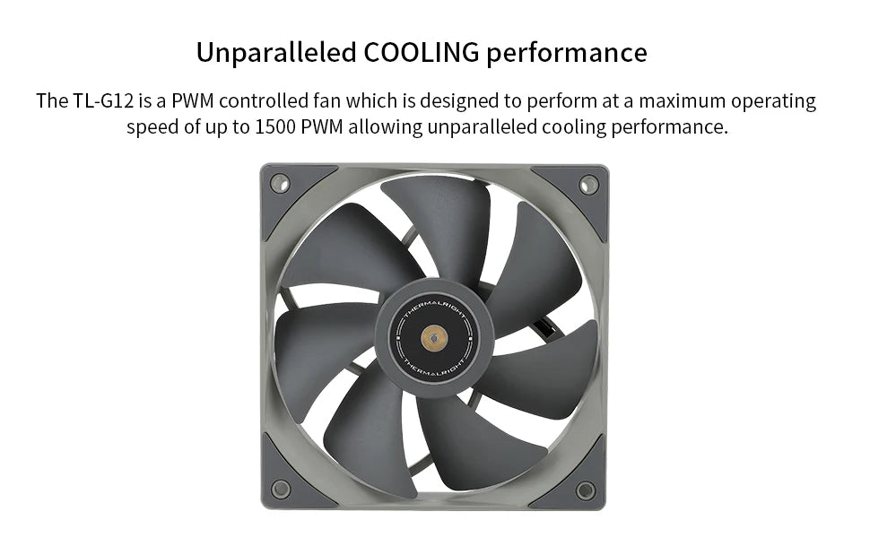 Thermalright 120mm Case Fan TL-G12/G12B/G12RB CPU Cooling Fan 120mm Silent-Balance Fan Reverse Airflow Design Fan