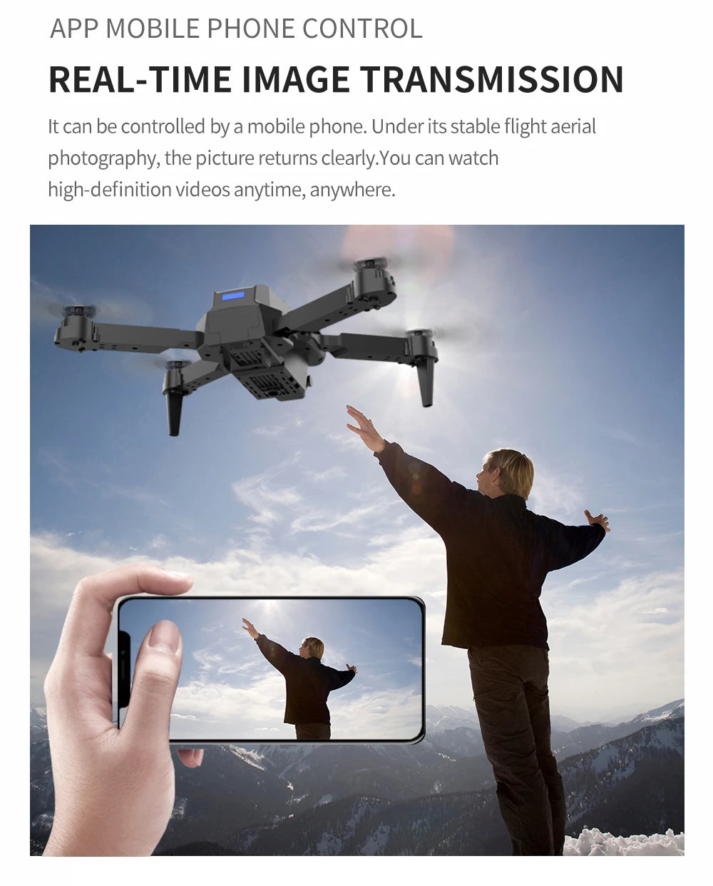 Hot Selling E88 Professional Mini RC Drone 4K Camera FPV Wifi Remote Control Toys for Beginners Quadcopter with HD Camera