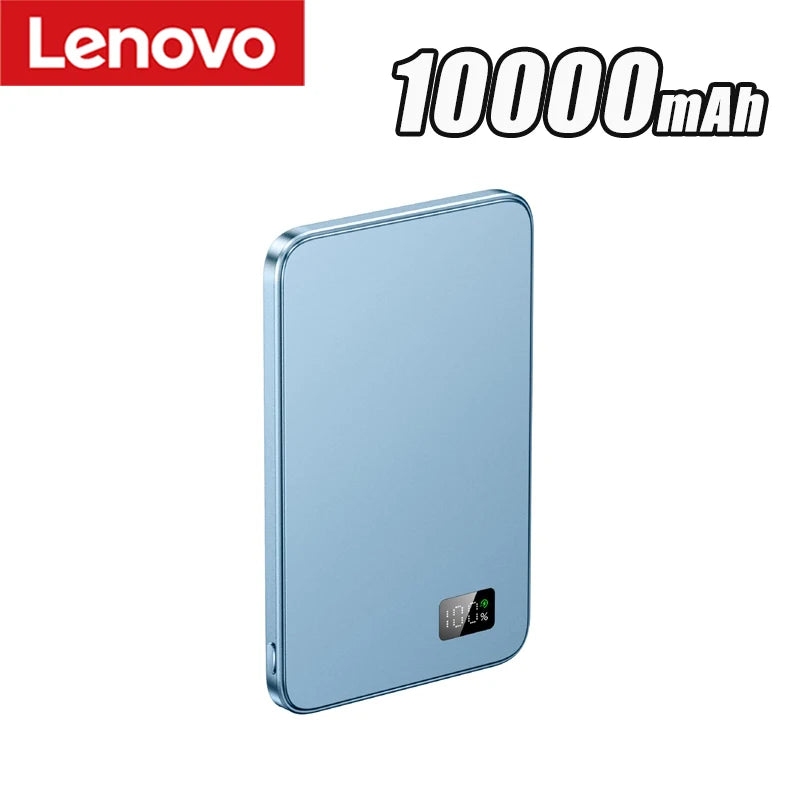 Lenovo CCC Power Bank 50000mAh For MagSafe Slim Magnetic Wireless Power Bank 22.5W External Portable Battery For iPhone Samsung
