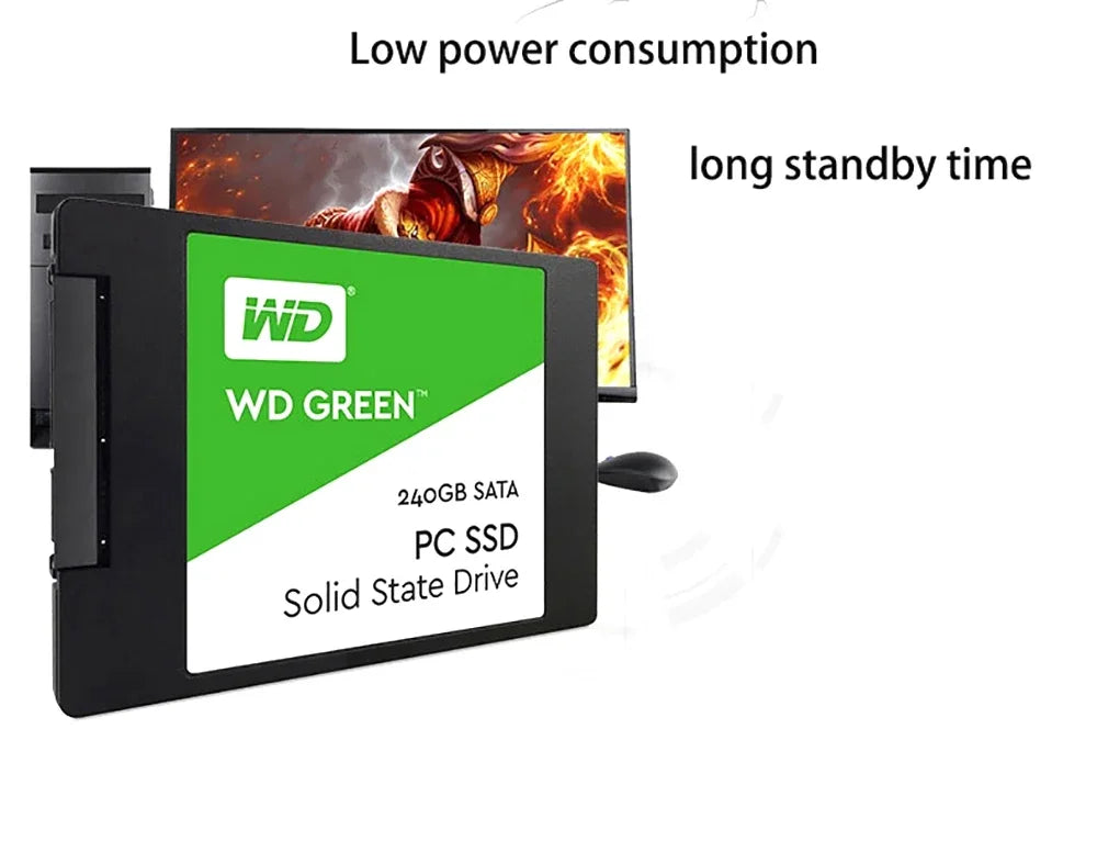 WD GREEN 2.5" SATA III SLC internal Solid State Disk 1TB 2TB Read Speed 545MB Hard Drive for Laptop Desktop SSD Original