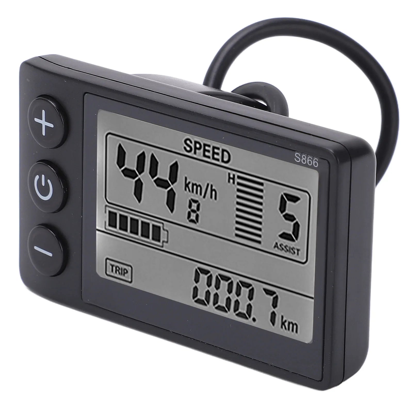 S866 Electric Bike LCD Display Electric  S866 LCD Display Meter 24V 36V 48V Control Panel with Waterproof Plug