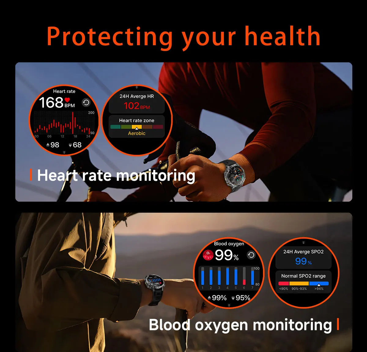 2026 New Military TANK SmartWatch Bluetooth call 10ATM Waterproof 1400mAh Battery Heart rate monitoring Outdoor Sports Watch Men