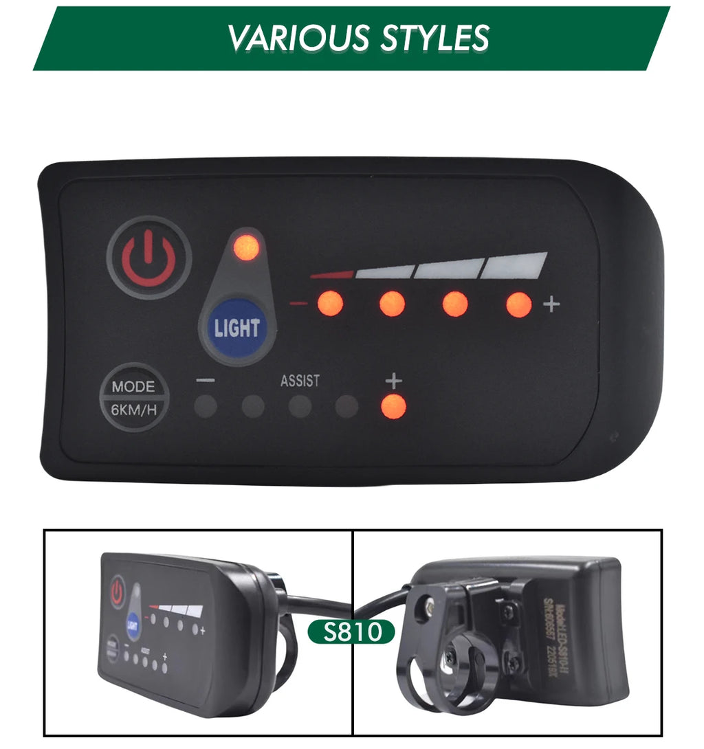 UART 2 Multifunctional LCD Screen Electric Bicycle Display Computer Bike Rainproof Speedometer Odometer Cycling Waterproof