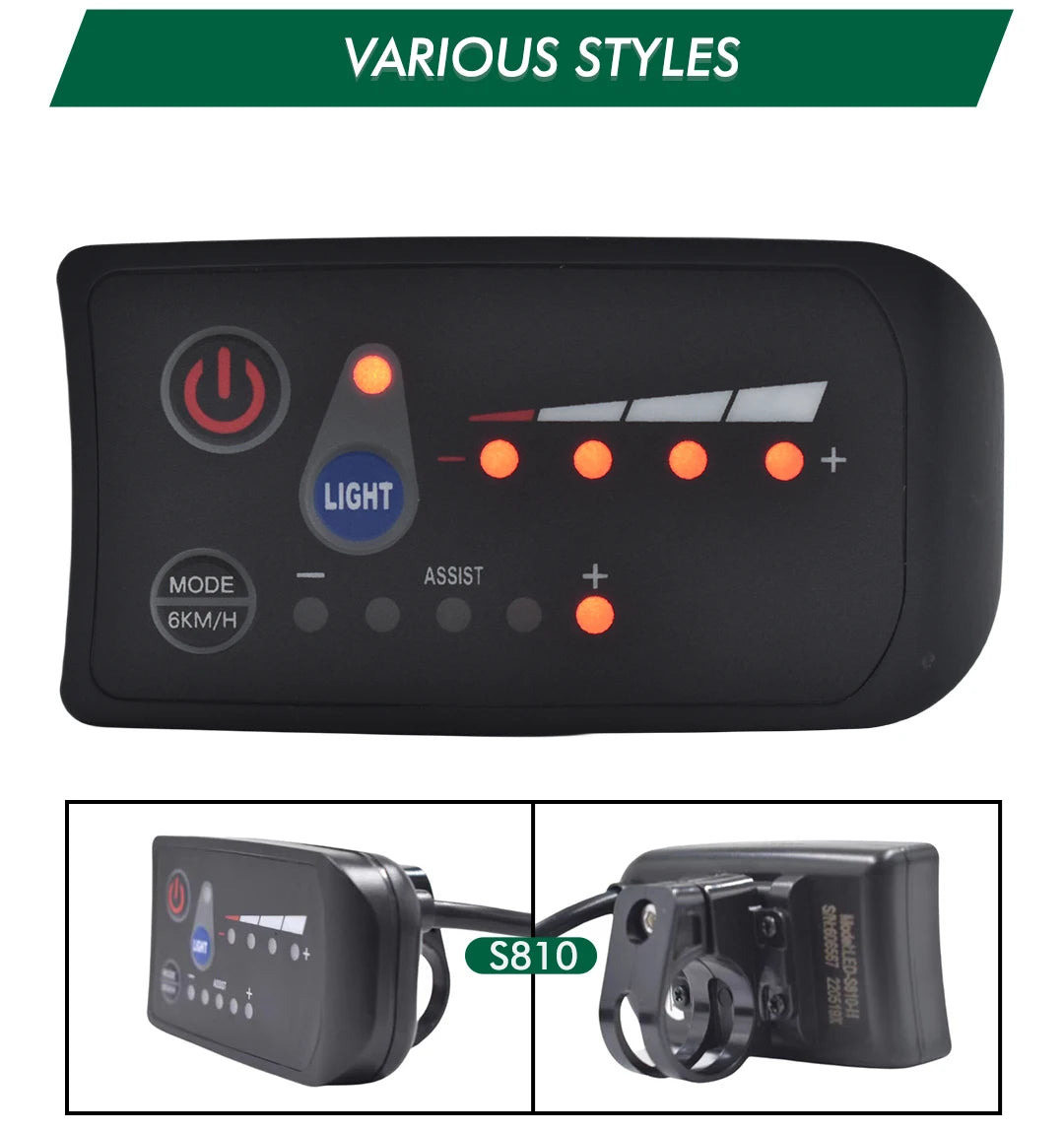 UART 2 Multifunctional LCD Screen Electric Bicycle Display Computer Bike Rainproof Speedometer Odometer Cycling Waterproof