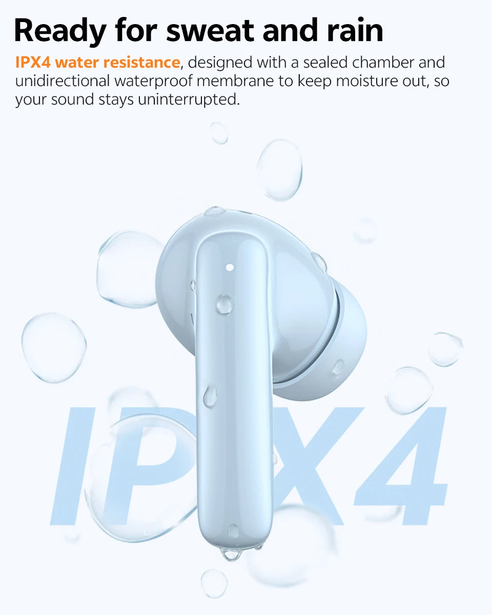 QCY T13 Pro HT23 Adaptive ANC Wireless Earbuds 13mm Drivers Powerful Bass 50dB Hybrid ANC Bluetooth 6.0 Earphones 6 Mics ENC 47H