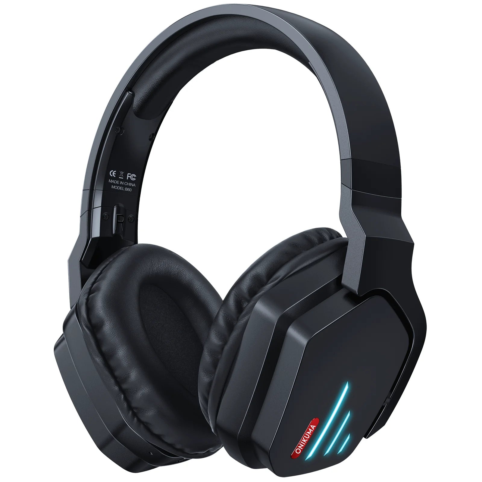 ONIKUMA Wireless Gaming HeadsetNoise Cancelling Earphone Headset Gaming Headphone With Microphone RGB B60  For PS5 PS4 PC Mac