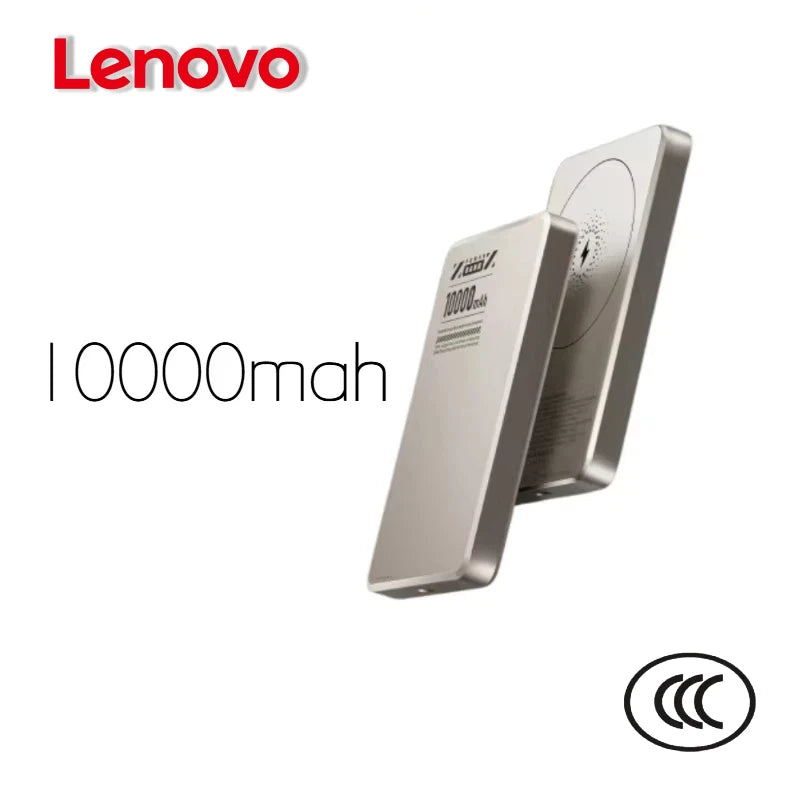 Lenovo 10000mah Magnetic Power Bank Ultra Slim Qi2 Wireless Power bank Portable External Battery for Magsafe for iPhone Samsung